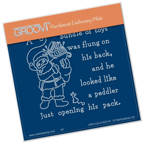 Twas the Night 11 - Santa's Pack <br/>A6 Square Groovi Baby Plate