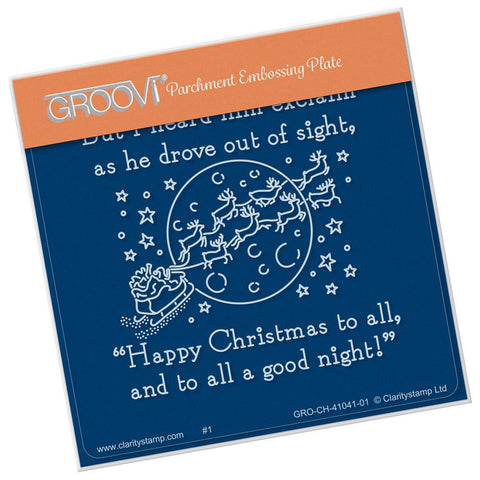 Twas the Night 15 - Good Night <br/>A6 Square Groovi Baby Plate
