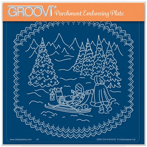 Linda Williams' Deep in the Forest - Christmas Treasures A5 Square Groovi Plate
