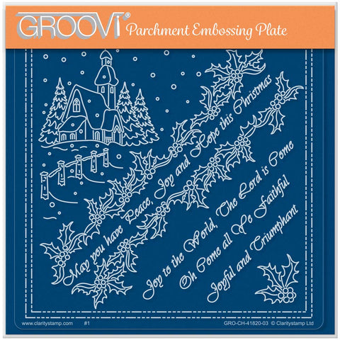 Linda Williams' Peace, Joy & Hope - Christmas Treasures A5 Square Groovi Plate