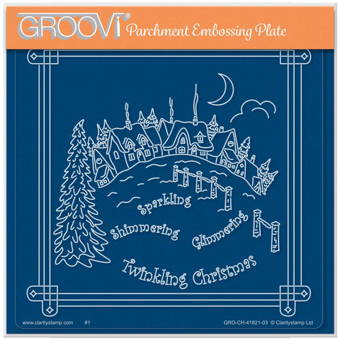 Linda Williams' Twinkling Christmas - Christmas Treasures A5 Square Groovi Plate