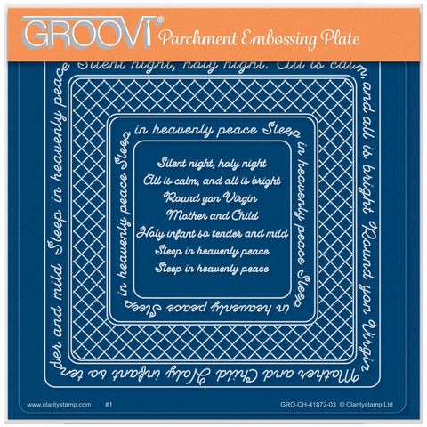 Linda Williams' Silent Night Nested Wraps - Christmas Treasures A5 Square Groovi Plate