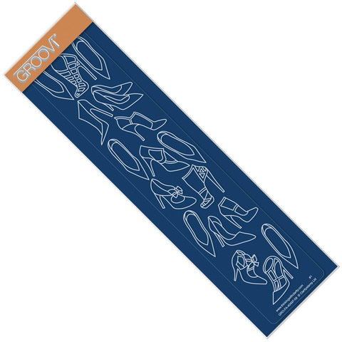 Shoes <br/>Groovi Border Plate <br/>(Set GRO-FA-40513-09)