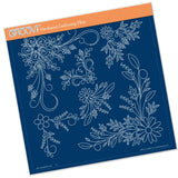 Tina's Floral Swirls & Corners 2 <br/>A4 Square Groovi Plate