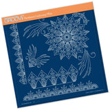 Tina's Henna Corners 1 <br/>A4 Square Groovi Plate