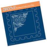 Frilly Square <br/>A5 Square Groovi Plate <br/>(Set GRO-FL-40805-03)