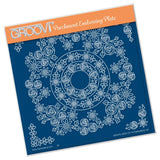 Tina's Rosie Doodle Wreath <br/>A5 Square Groovi Plate
