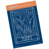 Art Nouveau Tulips A6 Groovi Plate (Set GRO-FL-40881-02)
