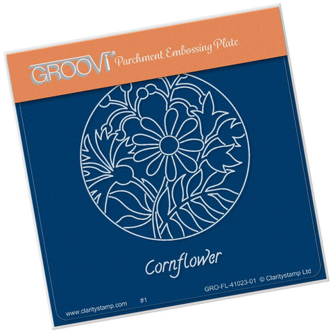 Cornflower & Friends Round <br/>A6 Square Groovi Baby Plate