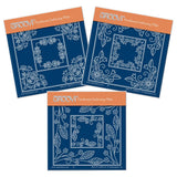Tina's Square Parchlets Trio <br/>A6 Square Groovi Baby Plate Set
