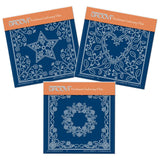 Tina's Star, Heart & Hexagon Parchlets Trio <br/>A6 Square Groovi Baby Plate Set