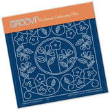 Tina's Floral Window <br/>A6 Square Groovi Baby Plate