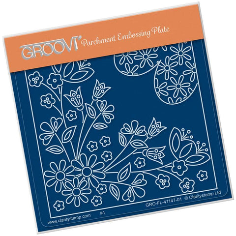 Tina's Garden Flourish <br/>A6 Square Groovi Baby Plate