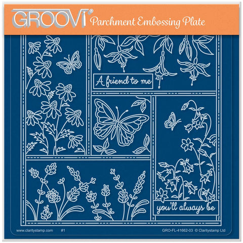 Linda Williams' A Friend to Me - Easy Layout A5 Square Groovi Plate