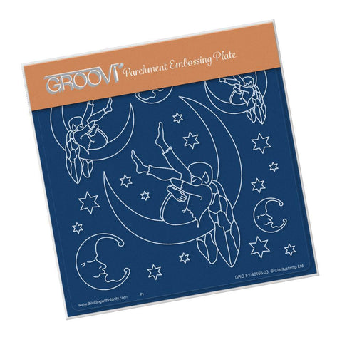 Moonfairy <br/>A5 Square Groovi Plate <br/>(Set GRO-FY-40494-03)