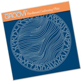 Fairy Background Round <br/>A5 Square Groovi Plate <br/>(Set GRO-FY-40976-03)