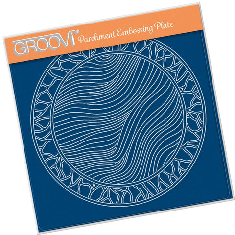 Fairy Background Round <br/>A5 Square Groovi Plate <br/>(Set GRO-FY-40976-03)