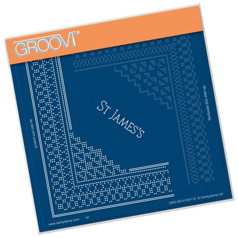 St. James's Palace Lace Corner Duet <br/>A5 Square Groovi Piercing Grid