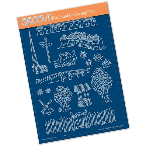 Village Life <br/>A5 Groovi Plate <br/>(Set GRO-HO-40689-04)