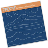 Mountains & Hills <br/>A5 Square Groovi Plate