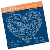 Garden Heart <br/>A5 Square Groovi Plate
