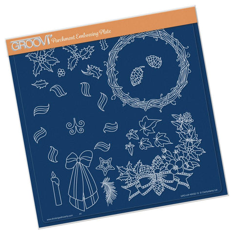 Woven Wreath <br/>A4 Square Groovi Plate