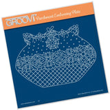 Maria Maidment's Floral Purse <br/>A5 Square Groovi Plate <br/>(Set GRO-OB-40965-03)