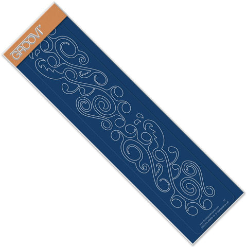 Ocean Swirls <br/>Groovi Border Plate <br/>(Set GRO-FL-40185-09)