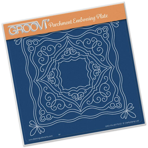 Ornate Boxes <br/>A5 Square Groovi Plate <br/>(Set GRO-PA-40206-03)