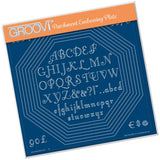 Octagon Extension & Art Deco Alphabet <br/>A4 Square Groovi Plate