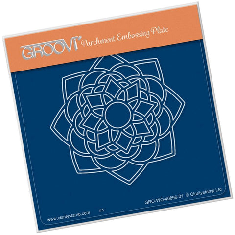 Blossom Mandala - A6 Square Groovi Baby Plate