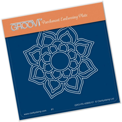 Flourish Mandala <br/>A6 Square Groovi Baby Plate