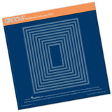 Nested Rectangles Picot Cut <br/>A4 Square Groovi Plate