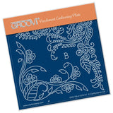 Tina's Henna Petites - B <br/>A6 Square Groovi Baby Plate