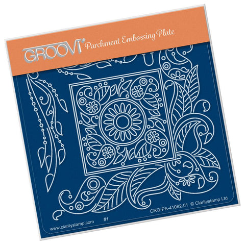 Tina's Henna Petites - U <br/>A6 Square Groovi Baby Plate