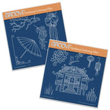 Geisha & Waterhouse <br/>A5 Square Groovi Plate Set
