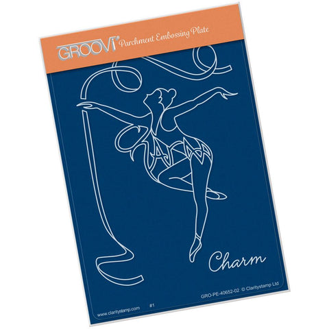 Charm Ballerina <br/>A6 Groovi Plate <br/>(Set GRO-PE-40670-02)