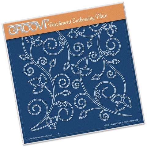Leafy Swirl <br/>A5 Square Groovi Plate