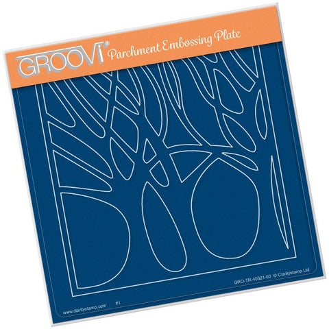 Woodland Glade <br/>A5 Square Groovi Plate <br/>(Set GRO-BI-40819-03)