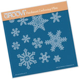 Small Snowflakes <br/>A5 Square Groovi Plate