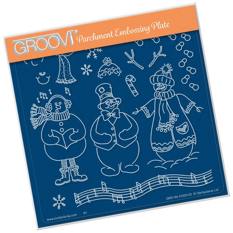 Linda's Build a Snowman <br/>A5 Square Groovi Plate