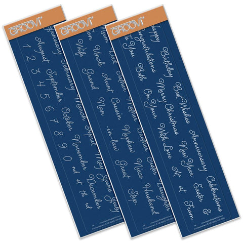 Calendar, Relatives & Occasions <br/>Groovi Border Plate Set