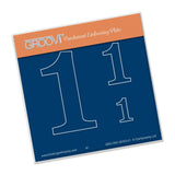 Open Number One <br/>A6 Square Groovi Baby Plate <br/>(Set GRO-WO-40496-XX)