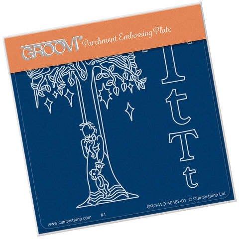 Nursery Rhyme 'T' <br/>A6 Square Groovi Baby Plate <br/>(Set GRO-WO-40653-01)