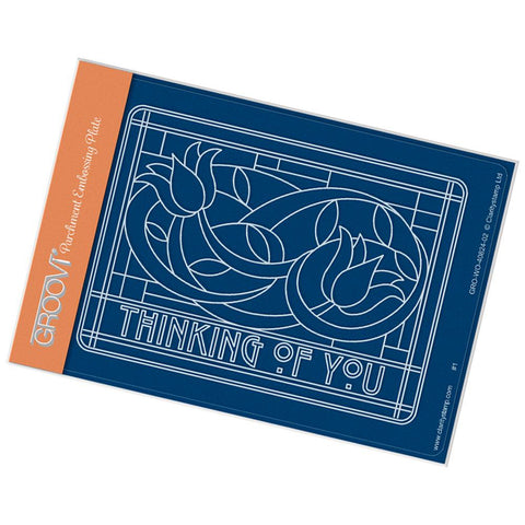 Art Nouveau Thinking of You A6 Groovi Plate