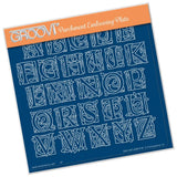Small Celtic Alphabet <br/>A5 Square Groovi Plate
