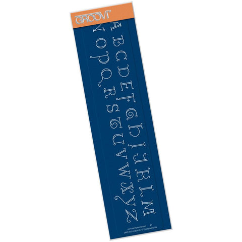 King's Alphabet - Upper Case <br/>Groovi Border Plate
