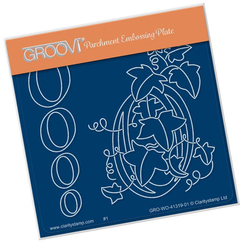 Floral Numbers - 0 <br/>A6 Square Groovi Plate