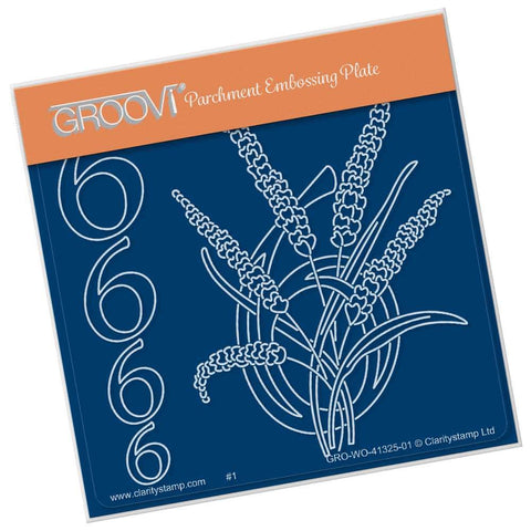 Floral Numbers - 6 <br/>A6 Square Groovi Plate