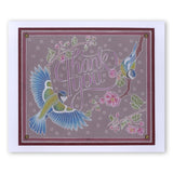 Garden Birds <br/>A6 Square Groovi Baby Plate Set